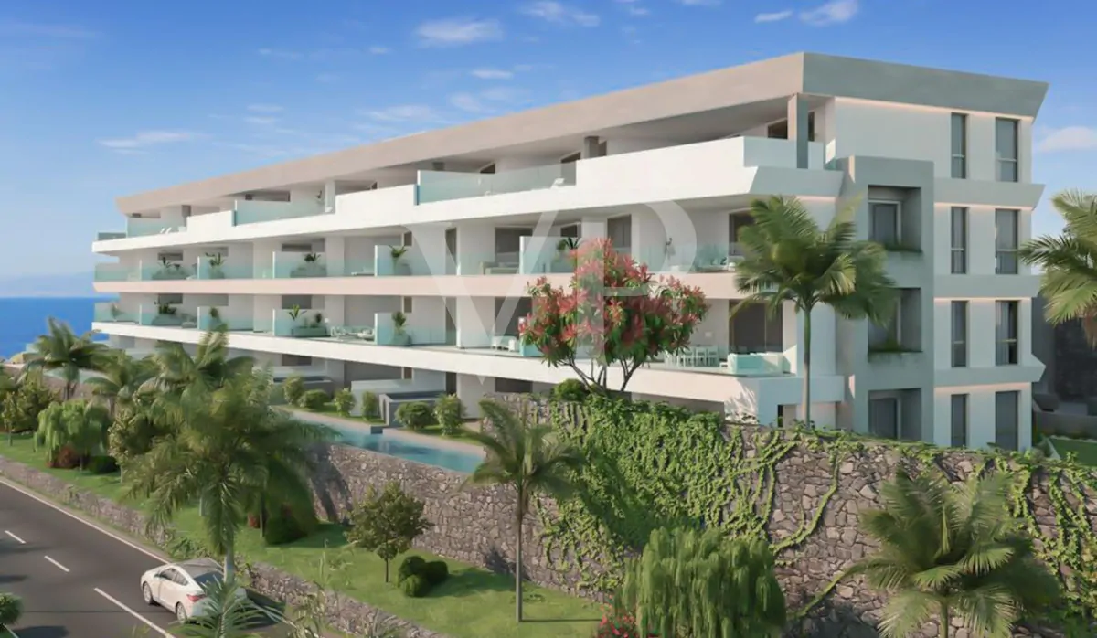 Terrain résidentiel avec licence et vue sur la mer à Golf Costa Adeje