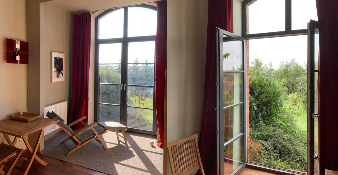 Blick aus dem Schlafzimmer Bild 2