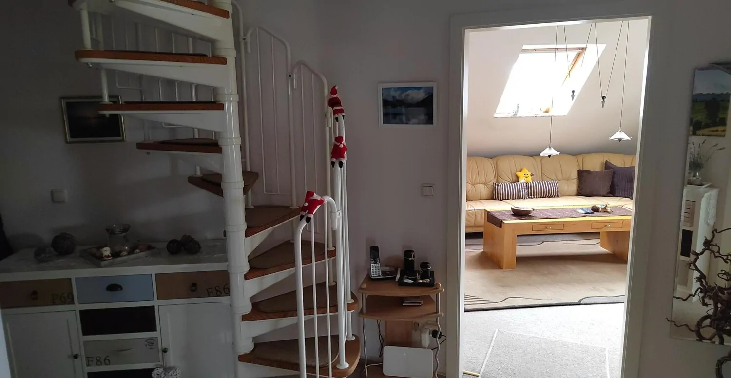 Aufgang zum Dachgeschoß