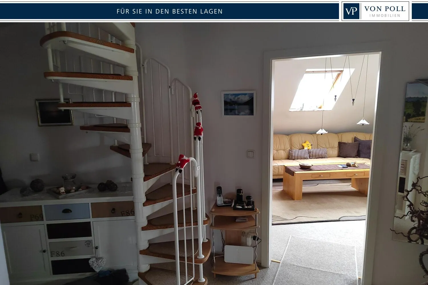 Aufgang zum Dachgeschoß