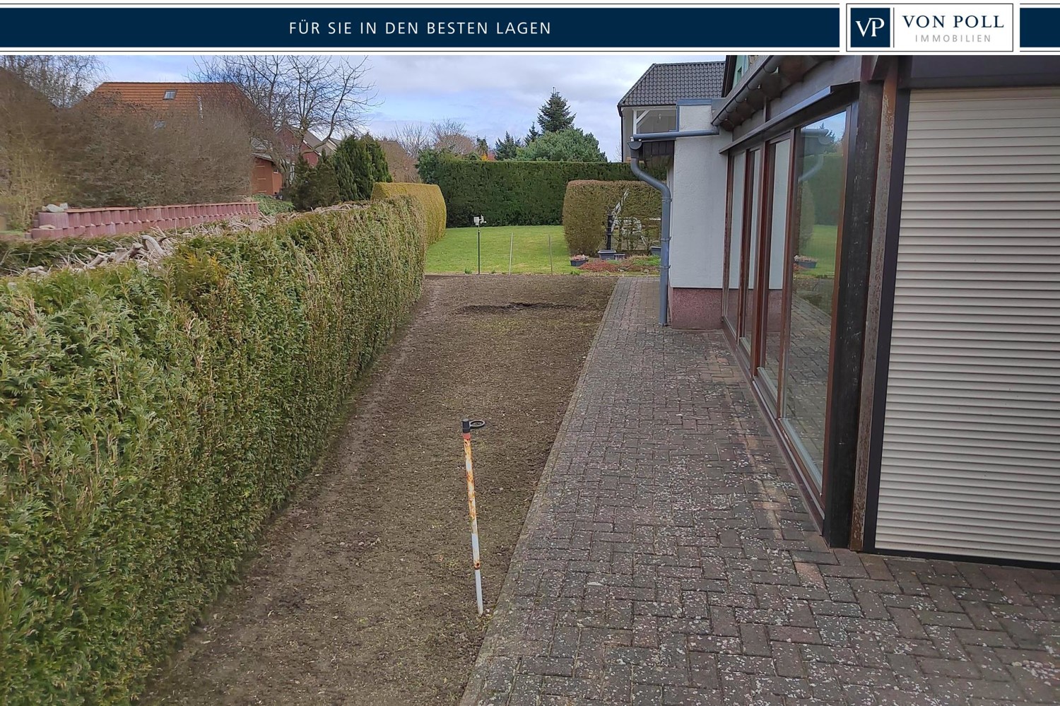 Grundstück hinter dem Haus