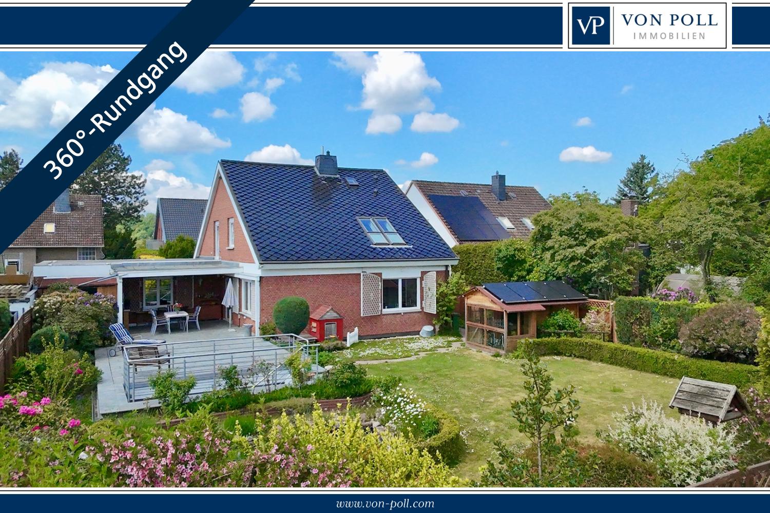 Hausansicht Garten