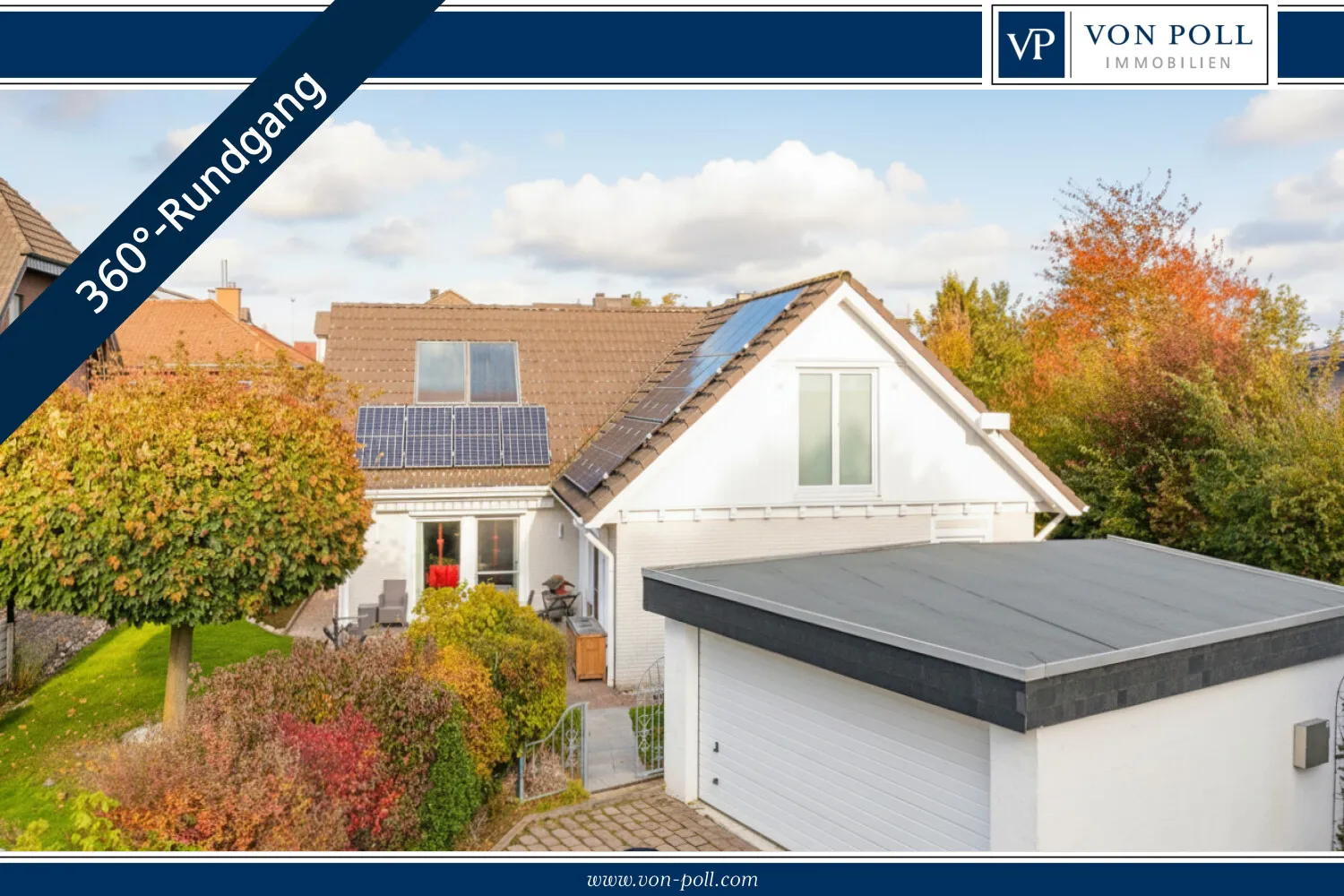 Hausansicht mit Garage