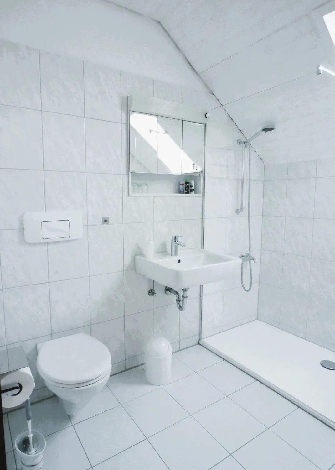 Duschbad im Dachgeschoss