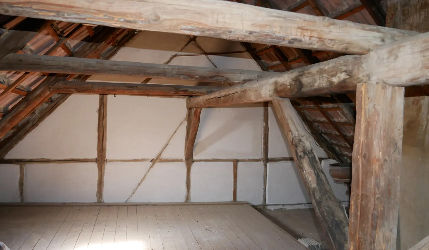 Sanierter Hausgiebel