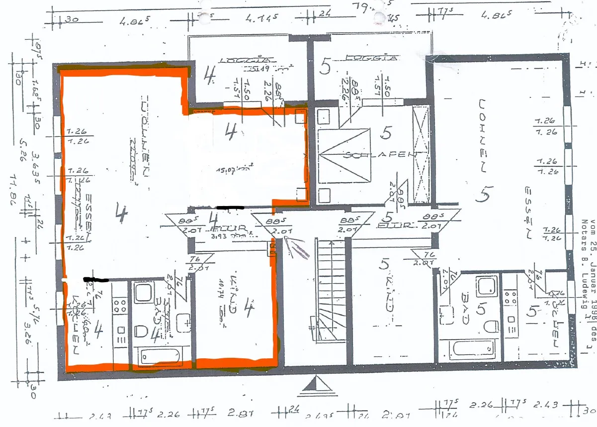 Grundriss Obergeschoss