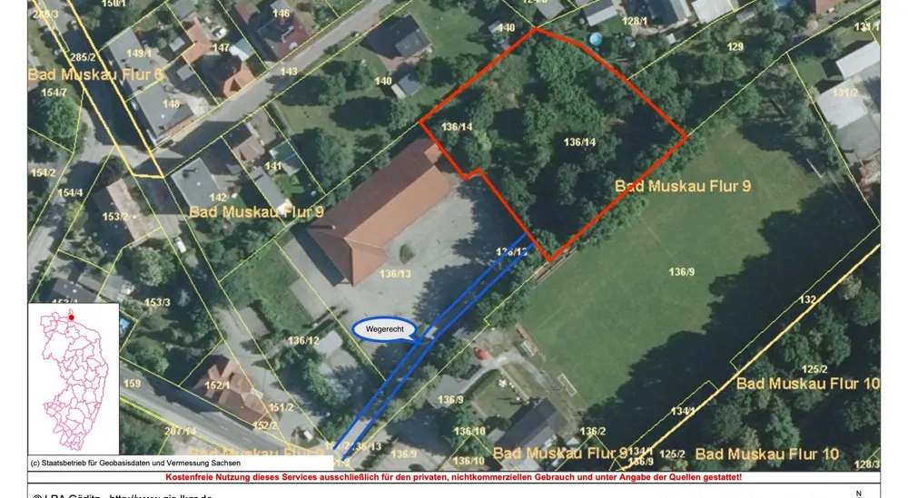 Grundstück Luftbild