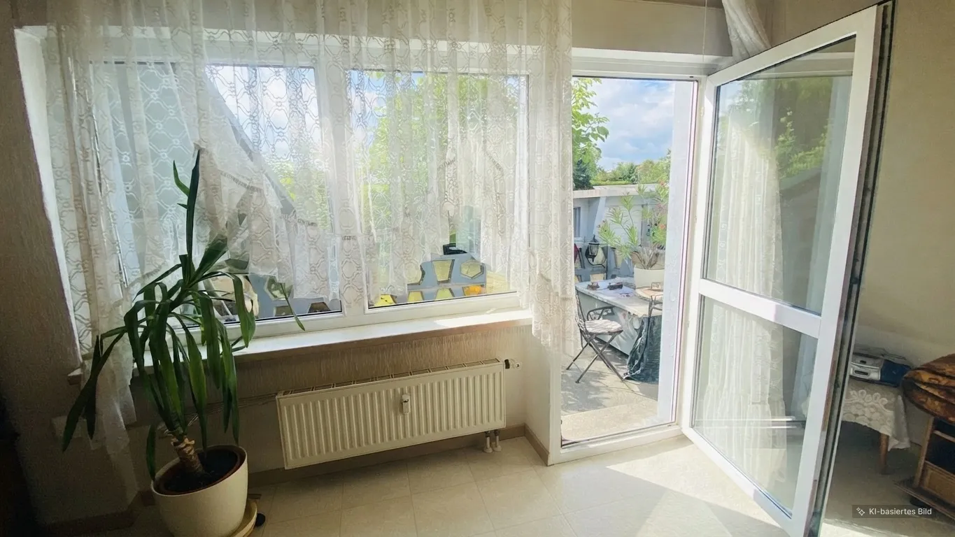 Wohnzimmer mit Terrassentür