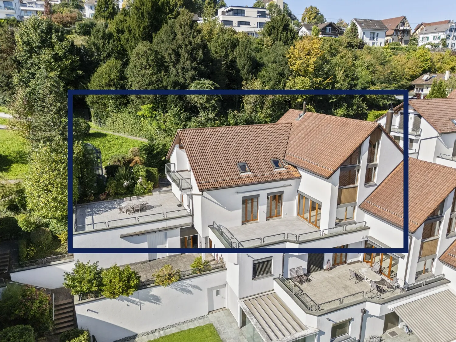 Frontansicht des Hauses