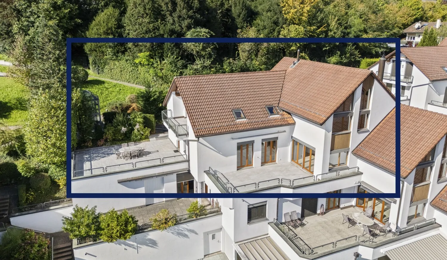 Frontansicht des Hauses