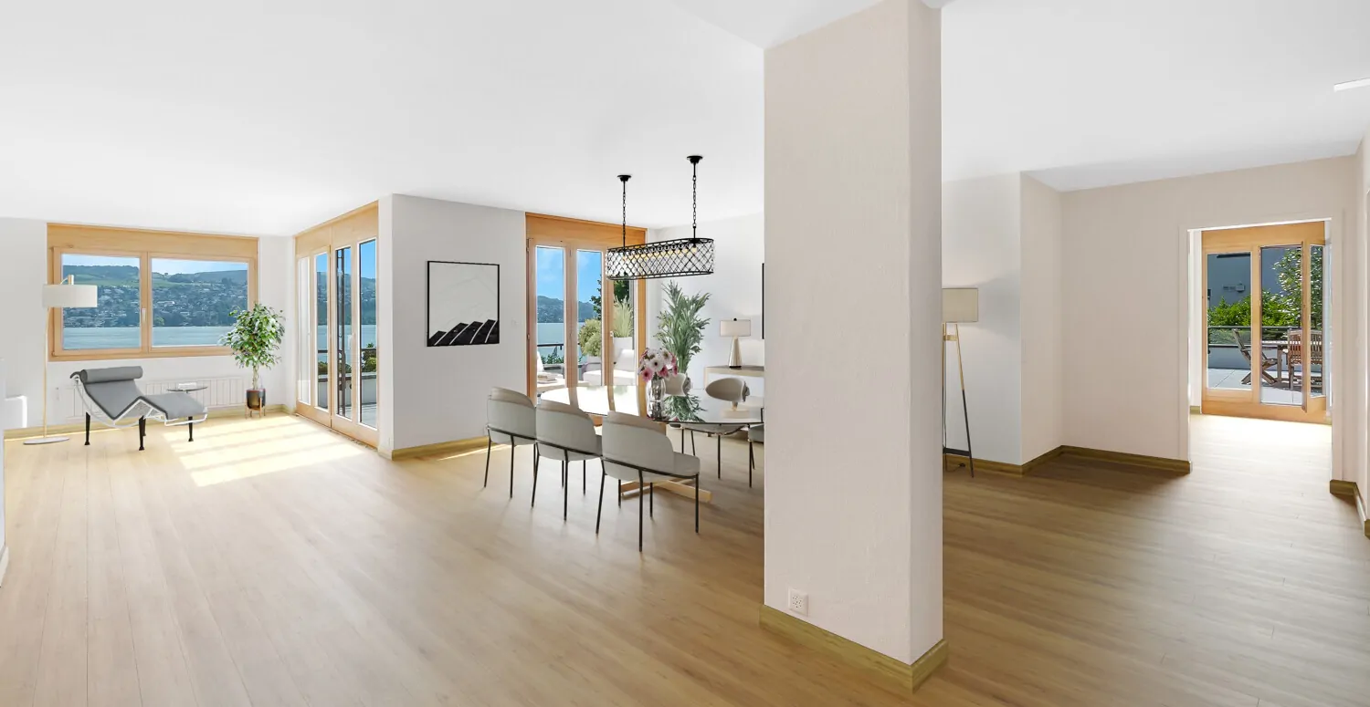 Staging-Design-Vorschlag für exklusives und zeitgemässes Wohnen