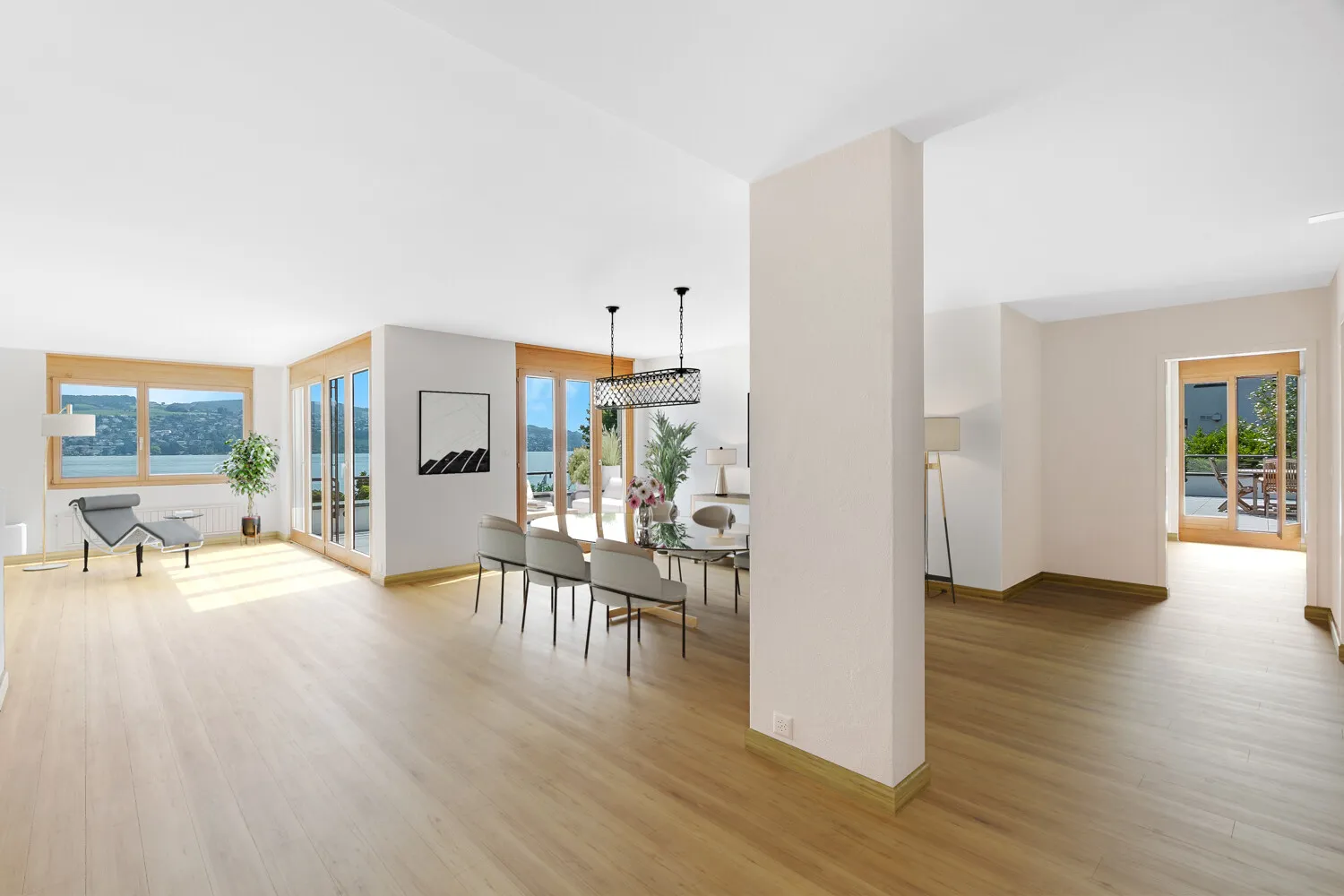 Staging-Design-Vorschlag für exklusives und zeitgemässes Wohnen