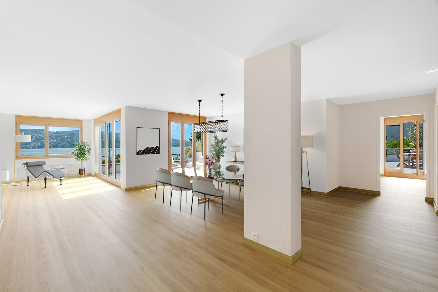 Staging-Design-Vorschlag für exklusives und zeitgemässes Wohnen