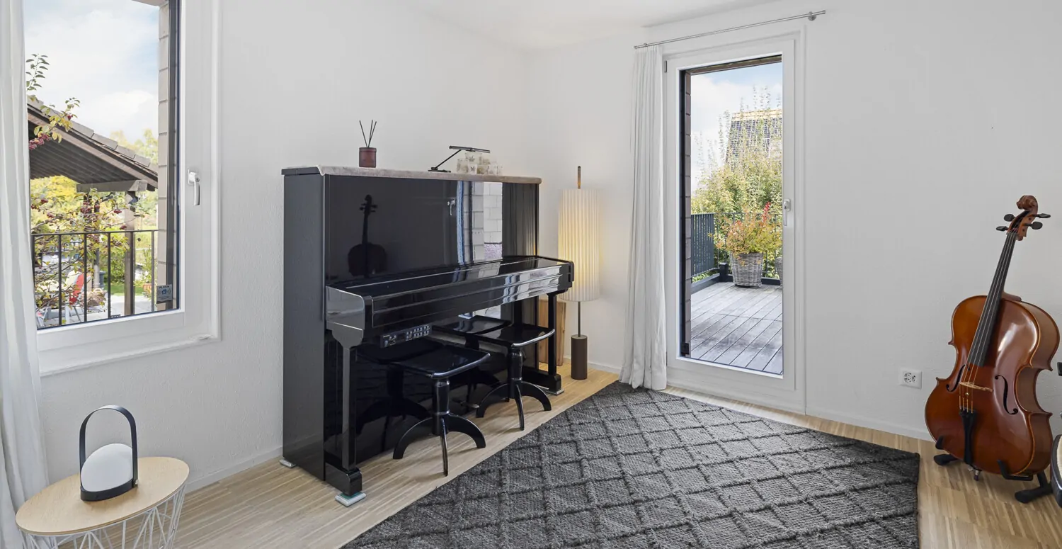 Zimmer 1 im EG, derzeit das Musikzimmer