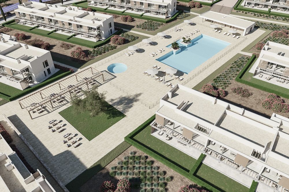 Áticos de nueva construcción (2 dormitorios) con piscina y carport en Sa Vinyola cerca de Sa Rapita