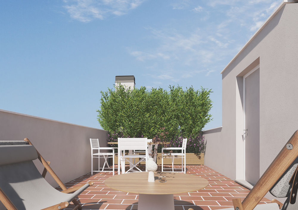 Beautiful new build penthouse with roof terrace in Palma near Parc de Sa Riera