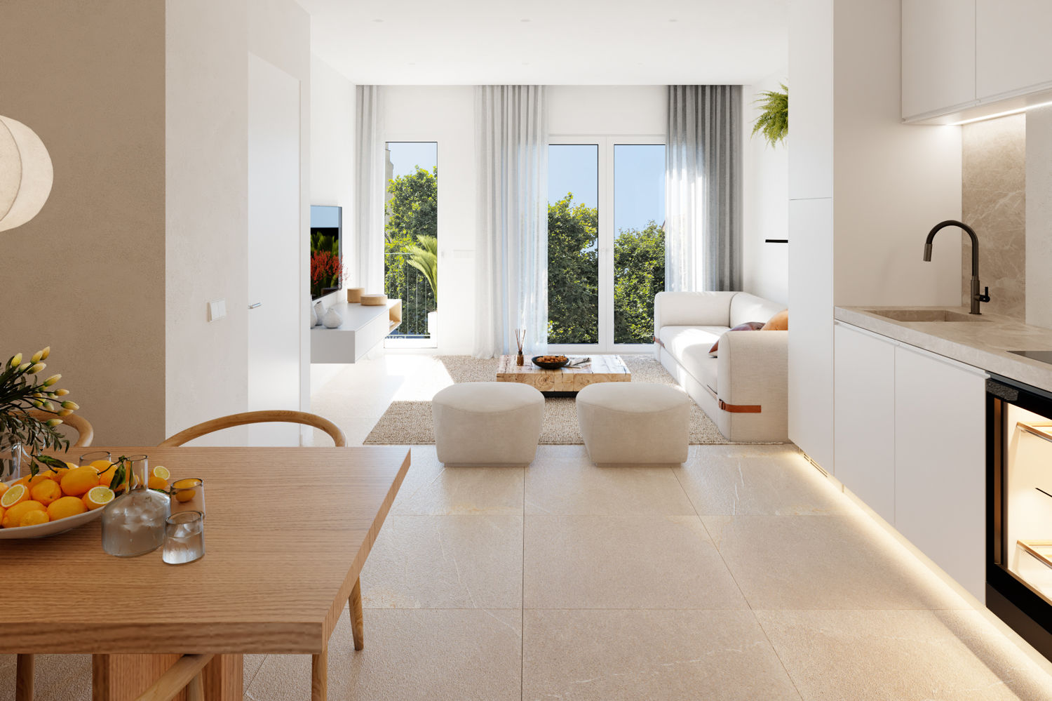 Schönes Neubau Penthouse mit Dachterrasse in Palma nahe Parc de Sa Riera