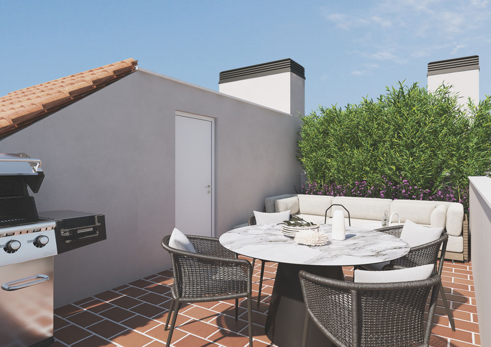 Schönes Neubau Penthouse mit Dachterrasse in Palma nahe Parc de Sa Riera