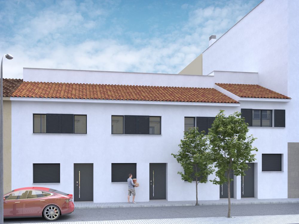 Neubau Reihenhaus mit Terrasse und Garage in Palma