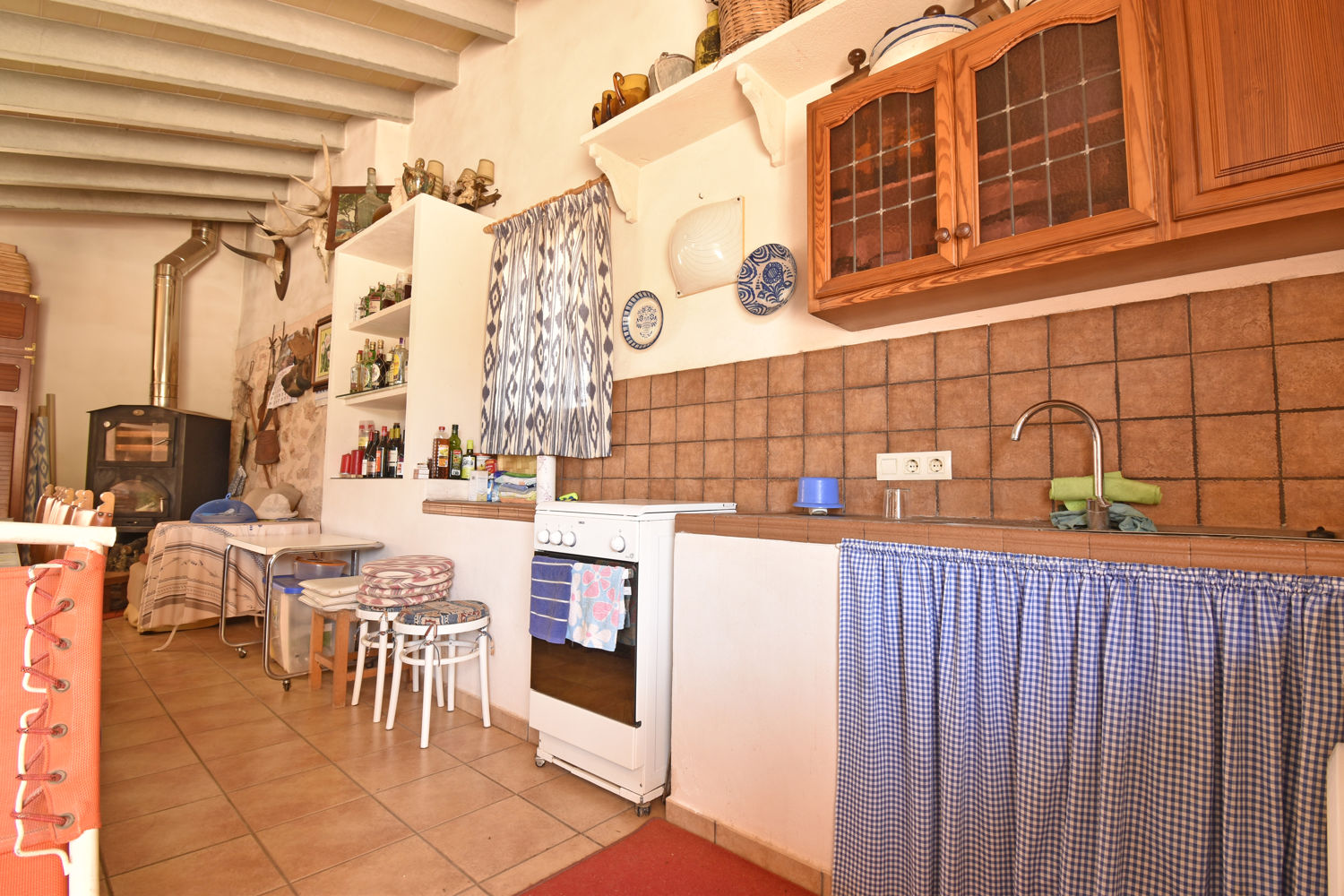 Finca de estilo mallorquín con piscina de agua salada en Felanitx