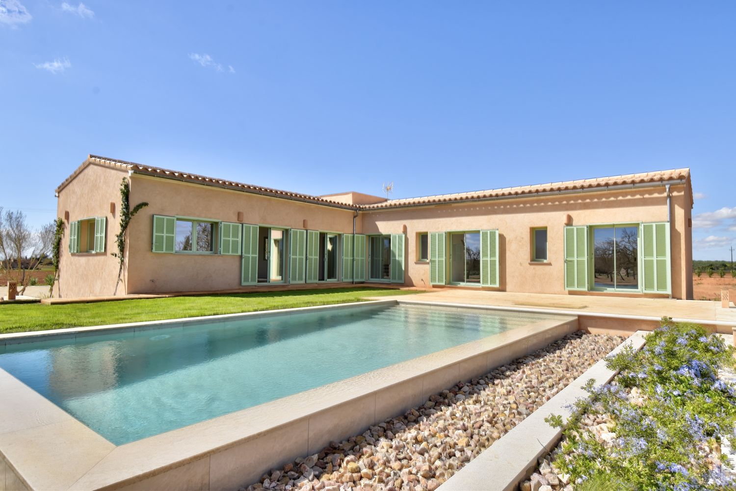 Sensational newly built finca with pool in Campos - near Es Trenc