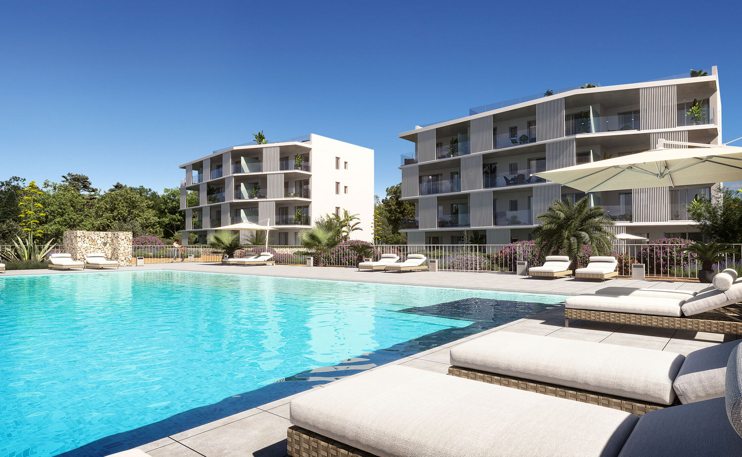 High-quality apartments with communal pool in Cala d'Or