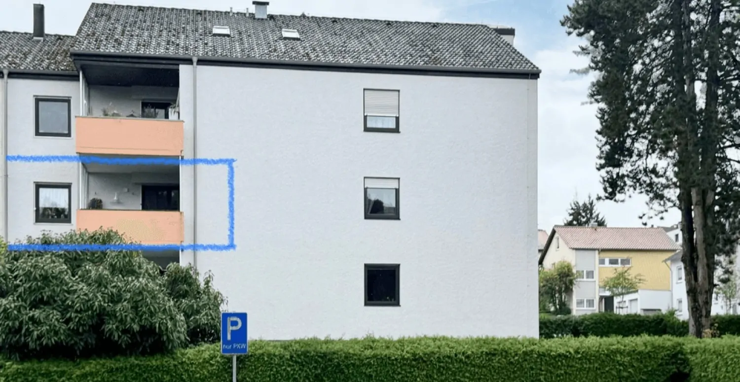 ruhig gelegene, vermietete 2,5 - Zimmer - Wohnung in AA/Hofherrnweiler zu verkaufen