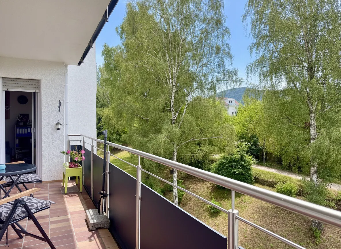 Vermietete 4-Zimmerwohnung in Aalen mit Balkon und Garage