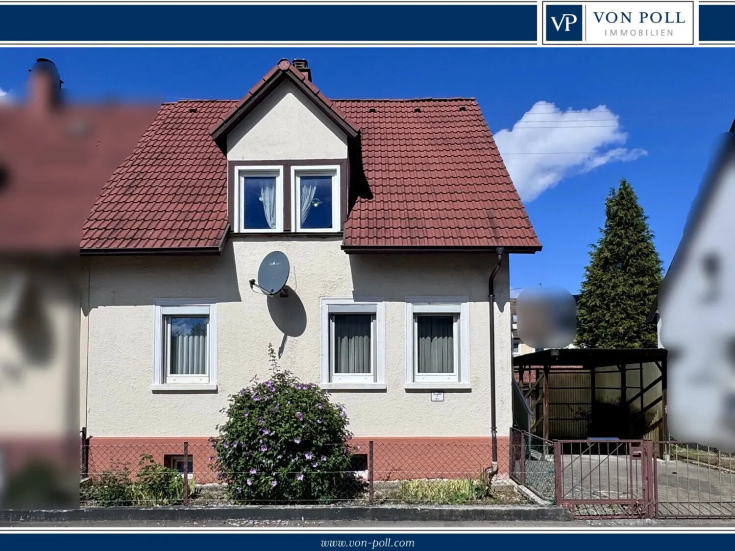 Doppelhaushälfte mit Garten, Carport und vielseitigem Potenzial