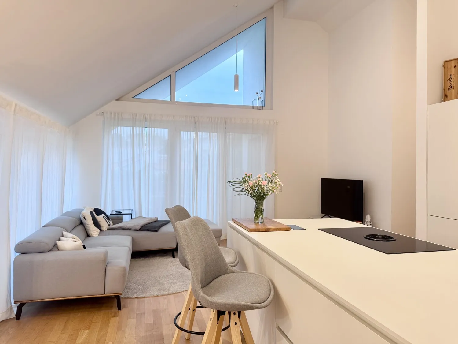 Modernes Dach-Loft mit 3 Zimmern, Tiefgaragen- und Außenstellplatz