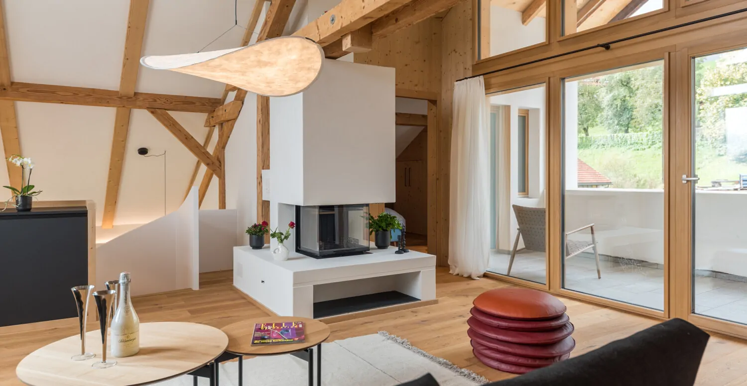 Wohnen mit Cheminée