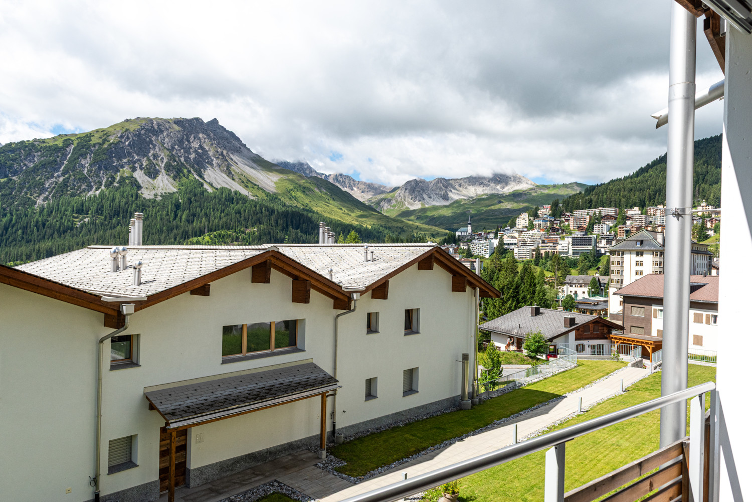 Blick vom Balkon
