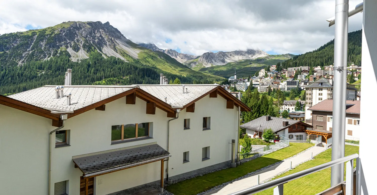 Blick vom Balkon