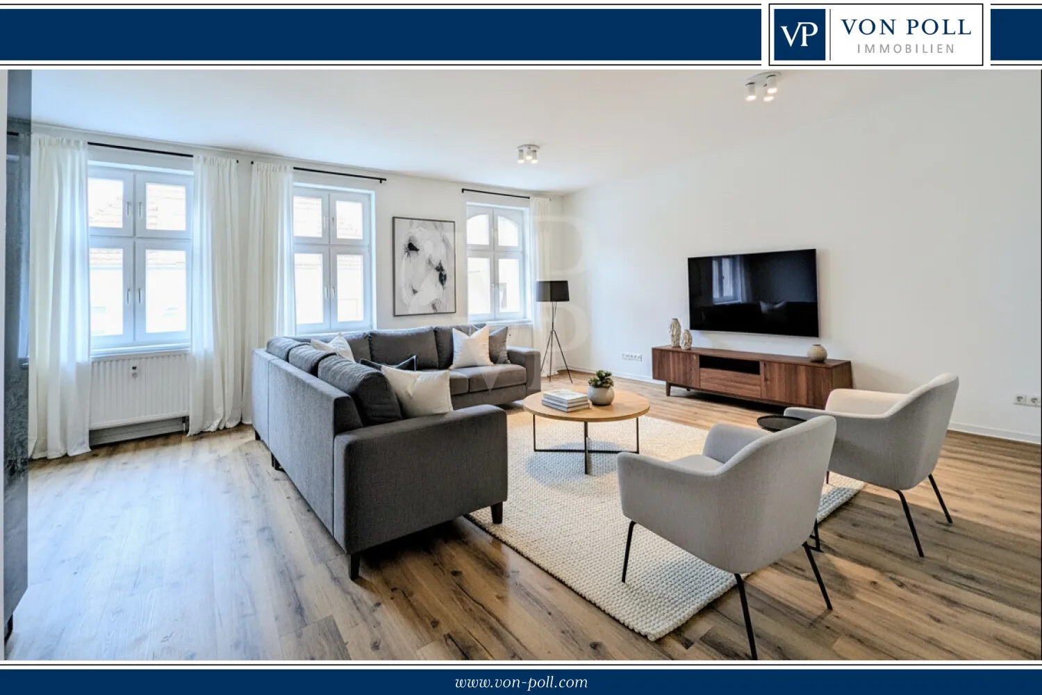 TOP Stadtwohnung - saniert, modern, mit Einbauküche in zentraler Lage - Photo 1