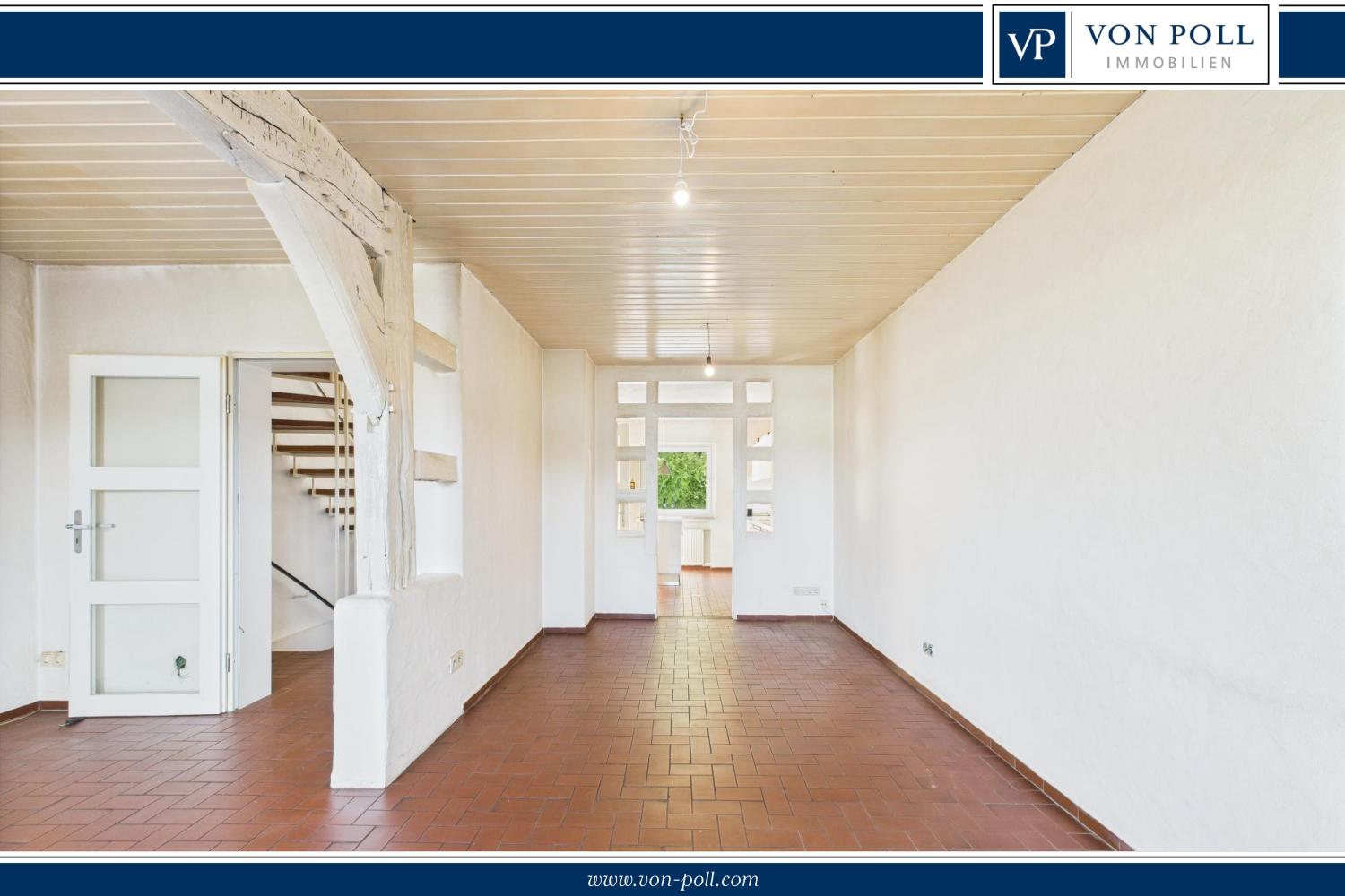 Mit dem Hermann im Blick: Reihenmittelhaus mit Kaminofen und Sauna