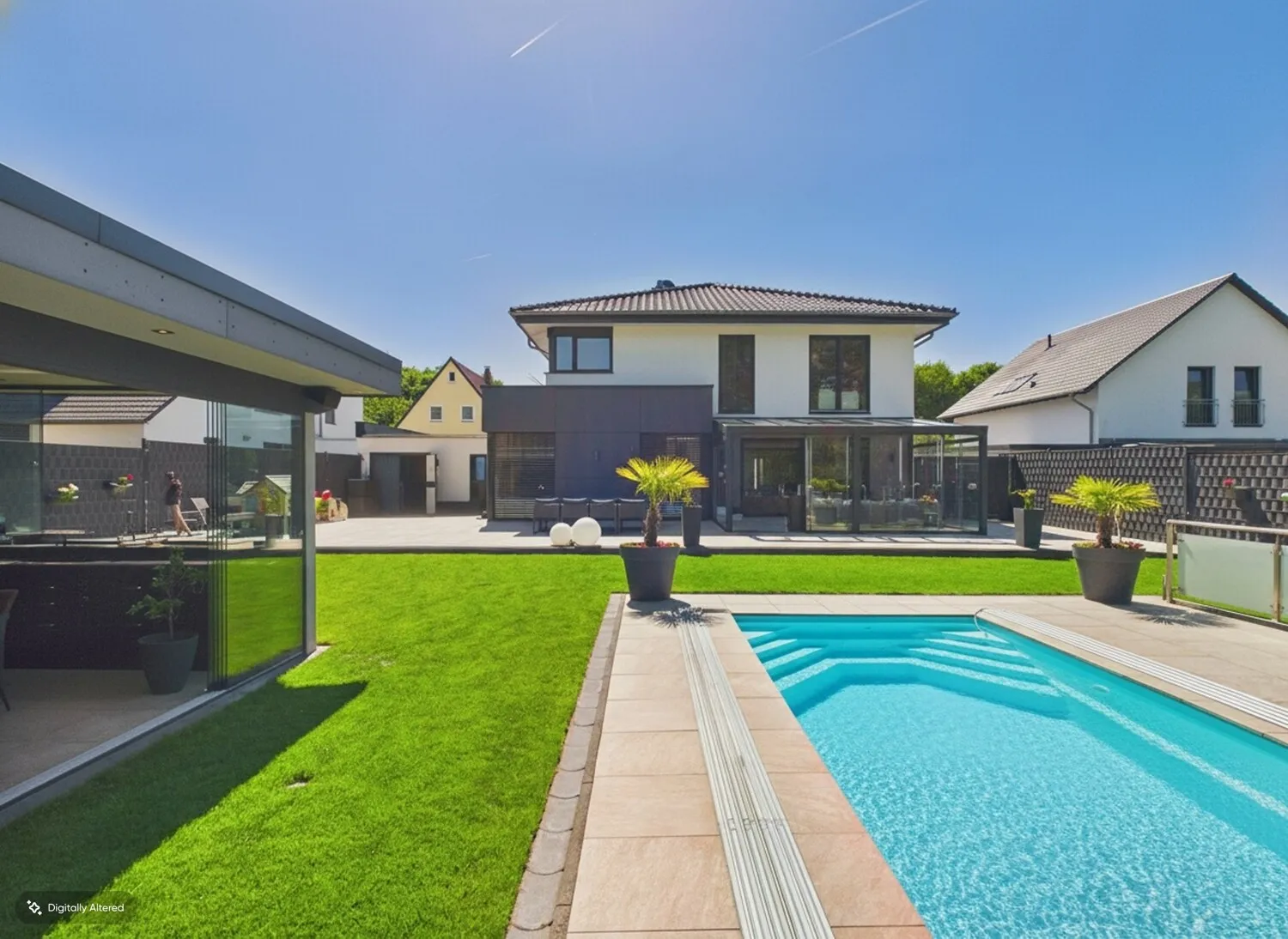 Wohnen wie im Urlaub – Einfamilienhaus mit Pool und High-End Ausstattung