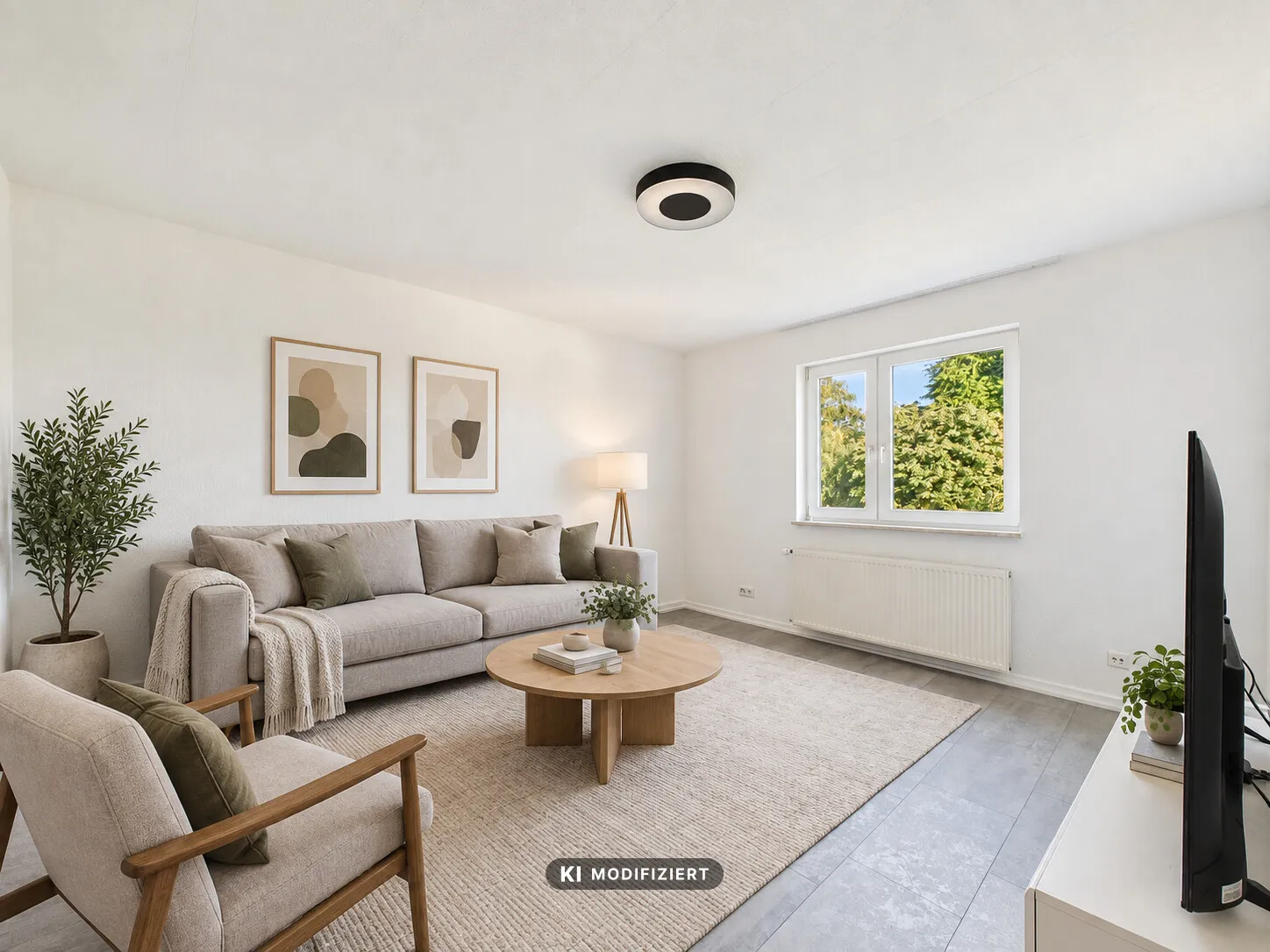 Wohnzimmer  (KI Einrichtungsidee)