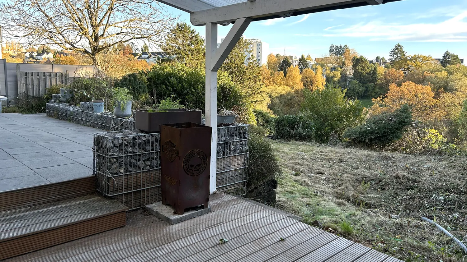 Überdachte Terrasse