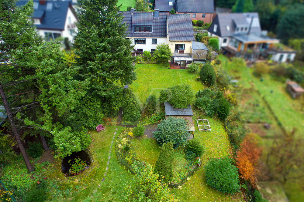 Drohnenaufnahme Garten
