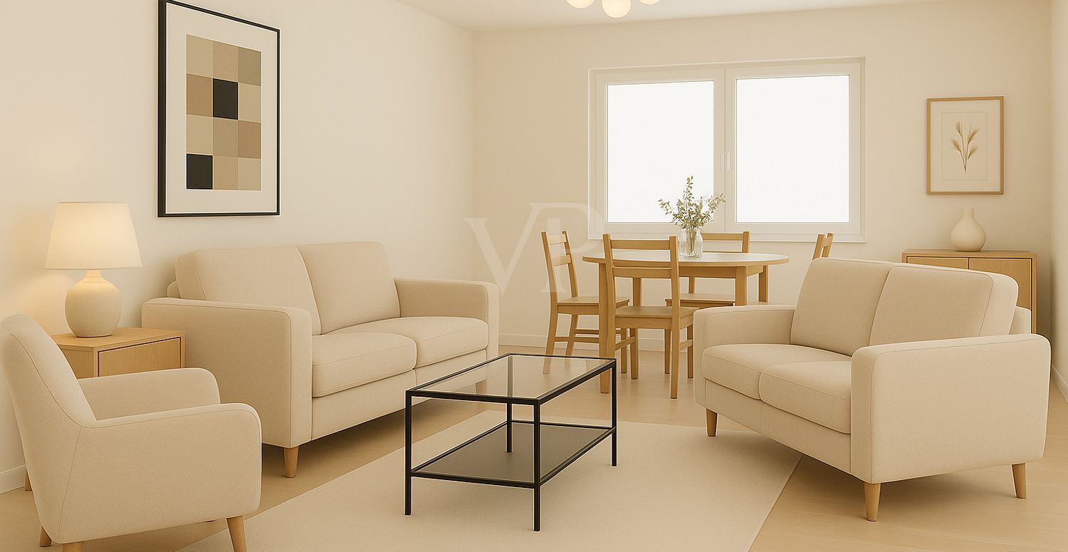 Wohnzimmer DG. KI generiert