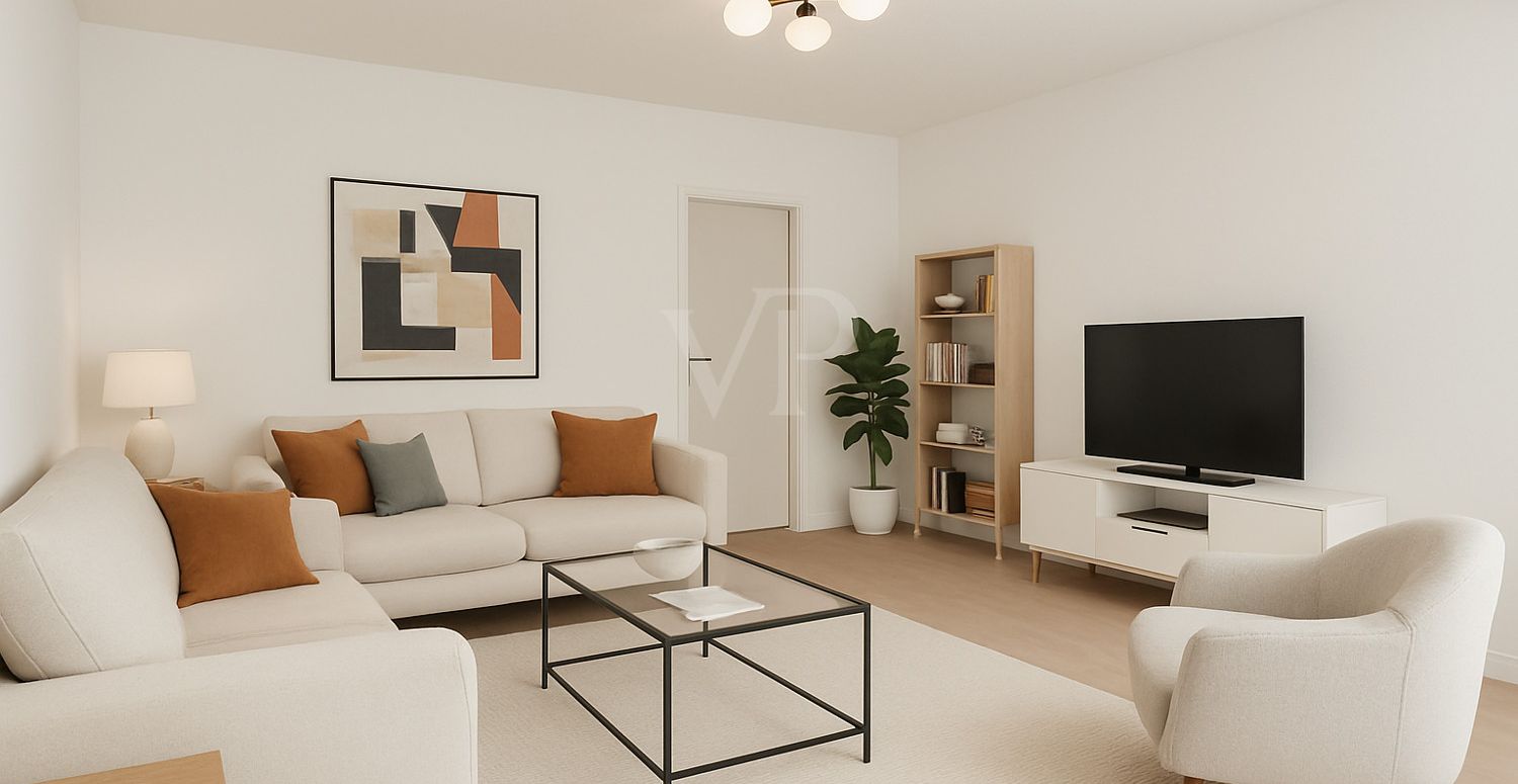 Wohnzimmer DG. KI generiert