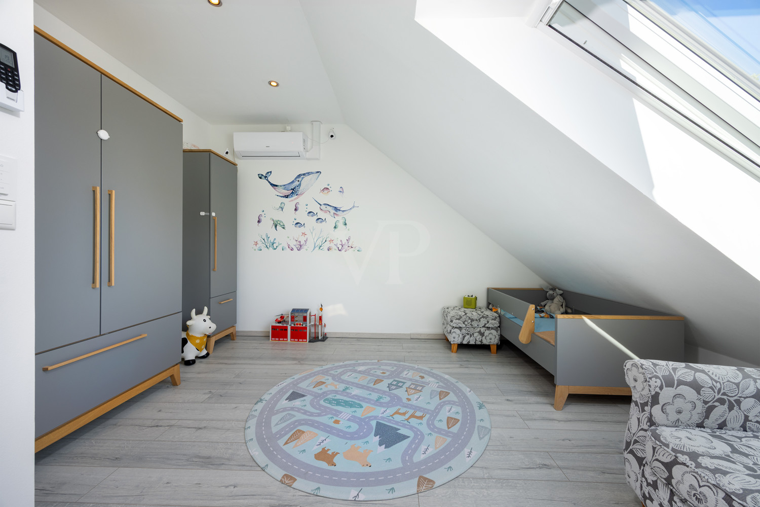Kinderzimmer im Dachgeschoss