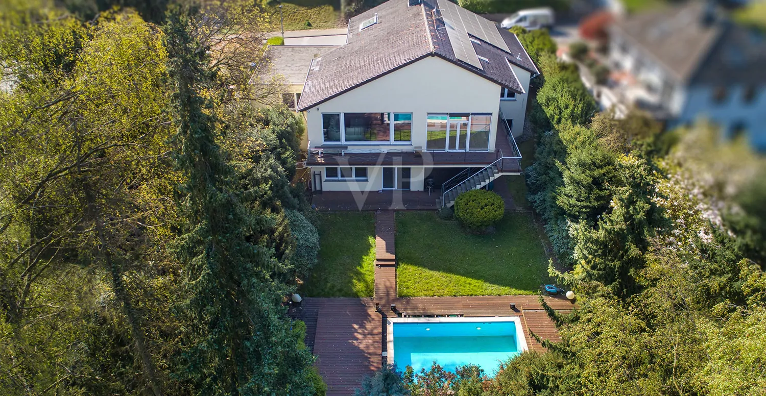 Drohnenansicht Grundstück