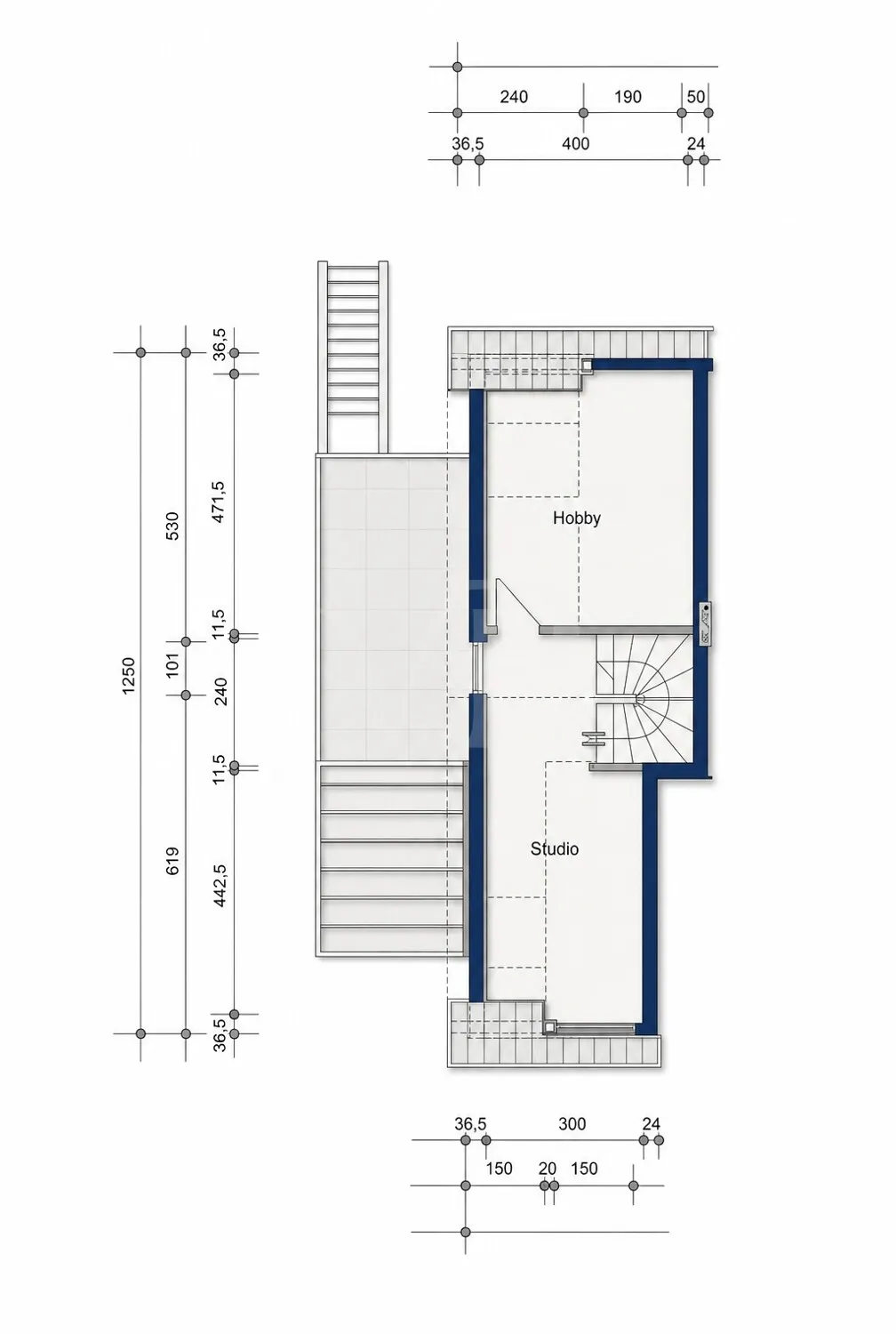 Grundriss DG.