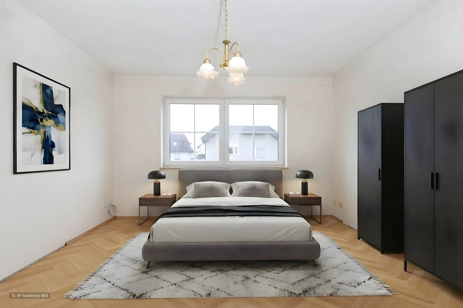 Schlafzimmer 1. OG. KI modifiziert