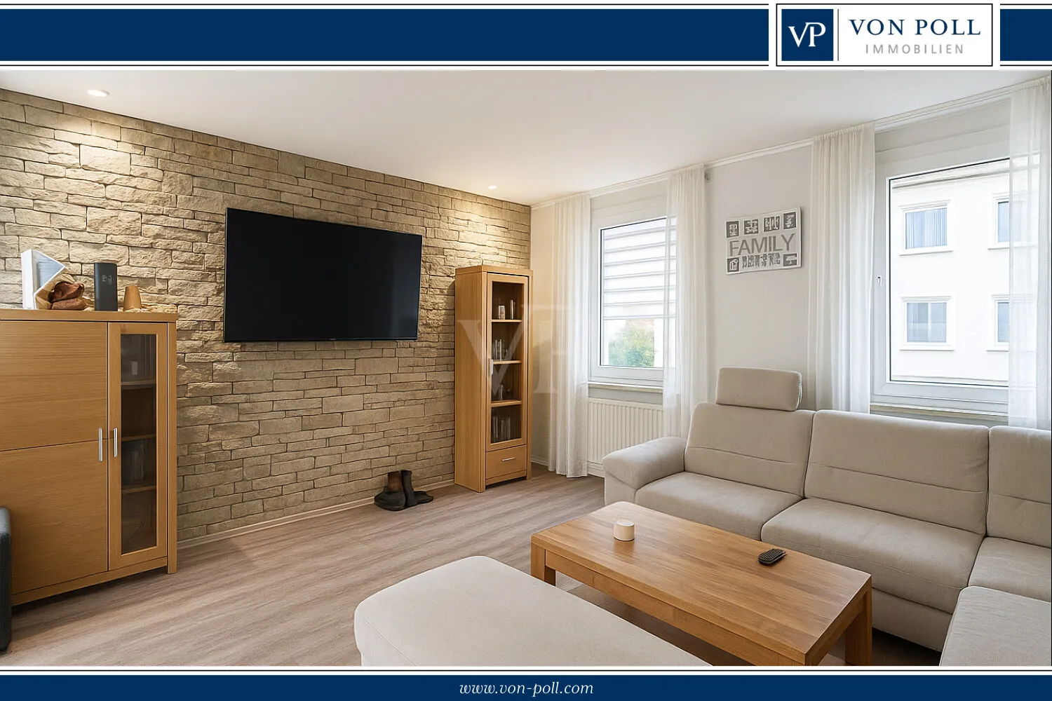 Attractive 2-room apartment in well-maintained condition – central location and upscale amenities