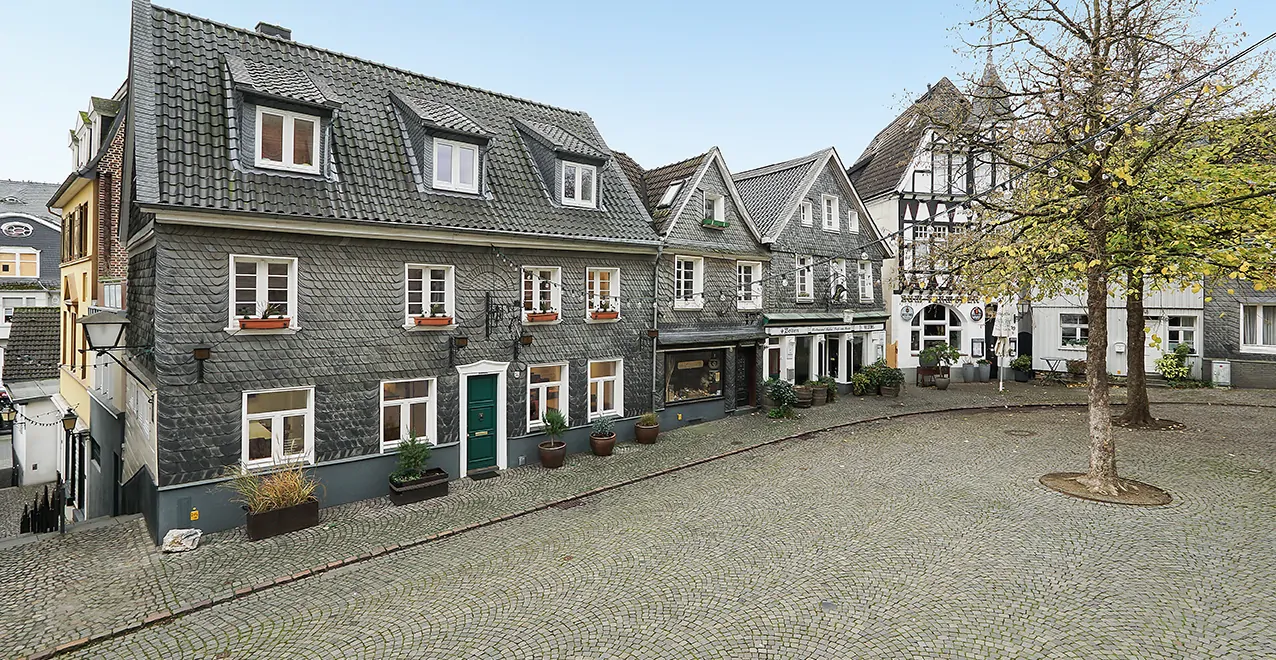 Vorderseite des Hauses