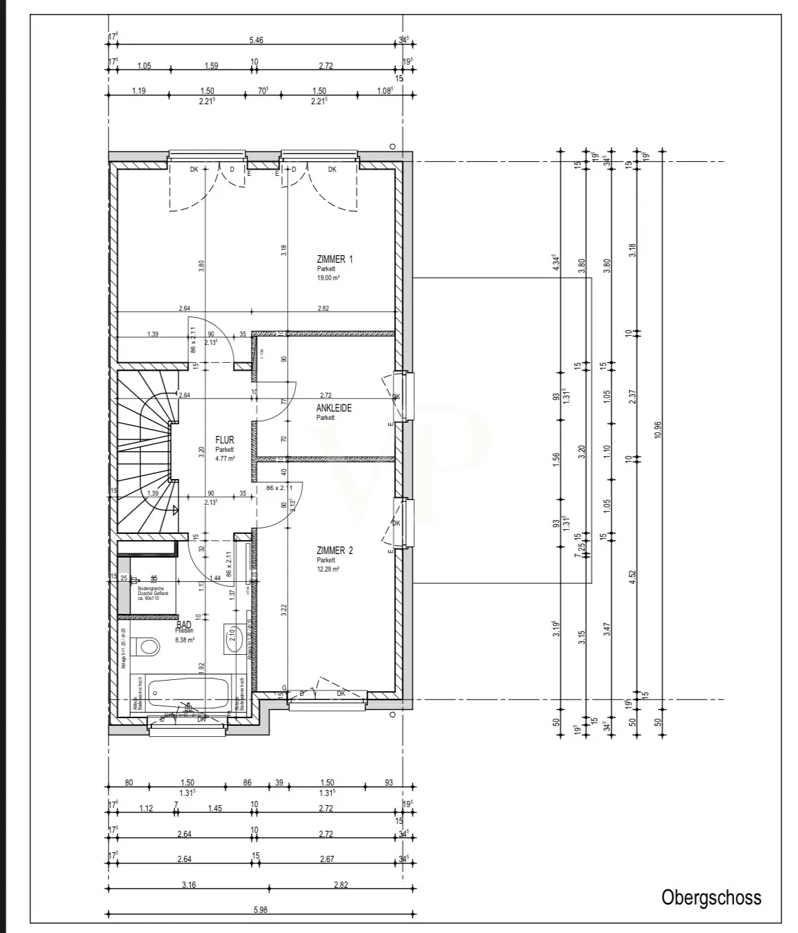 Grundriss Obergeschoss
