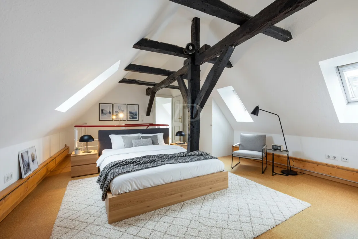 Zweites Schlafzimmer DG. KI modifiziert