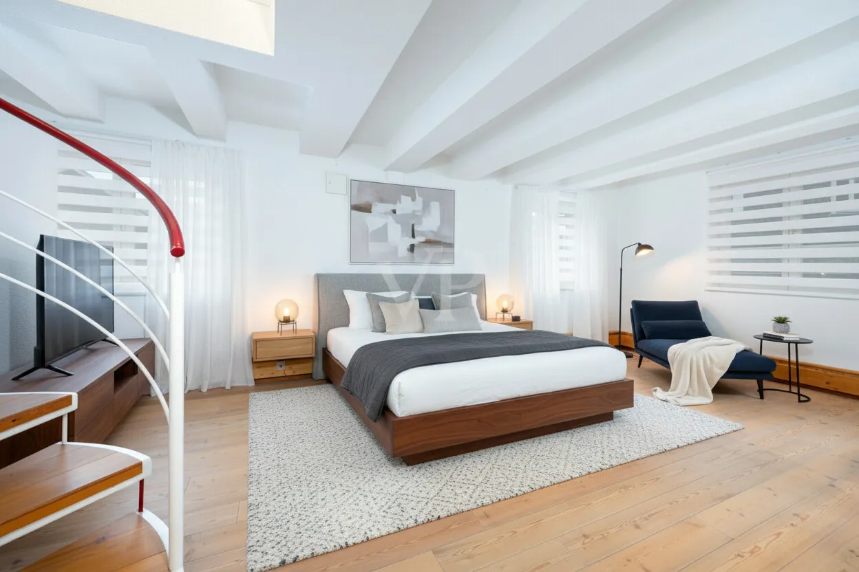 Zweites Schlafzimmer 1. OG KI modifiziert